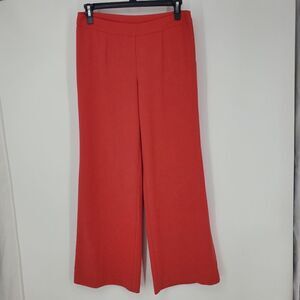 Bar III Salmon Color Dress Pants with Flare Leg Side Hook and Zipper Closure